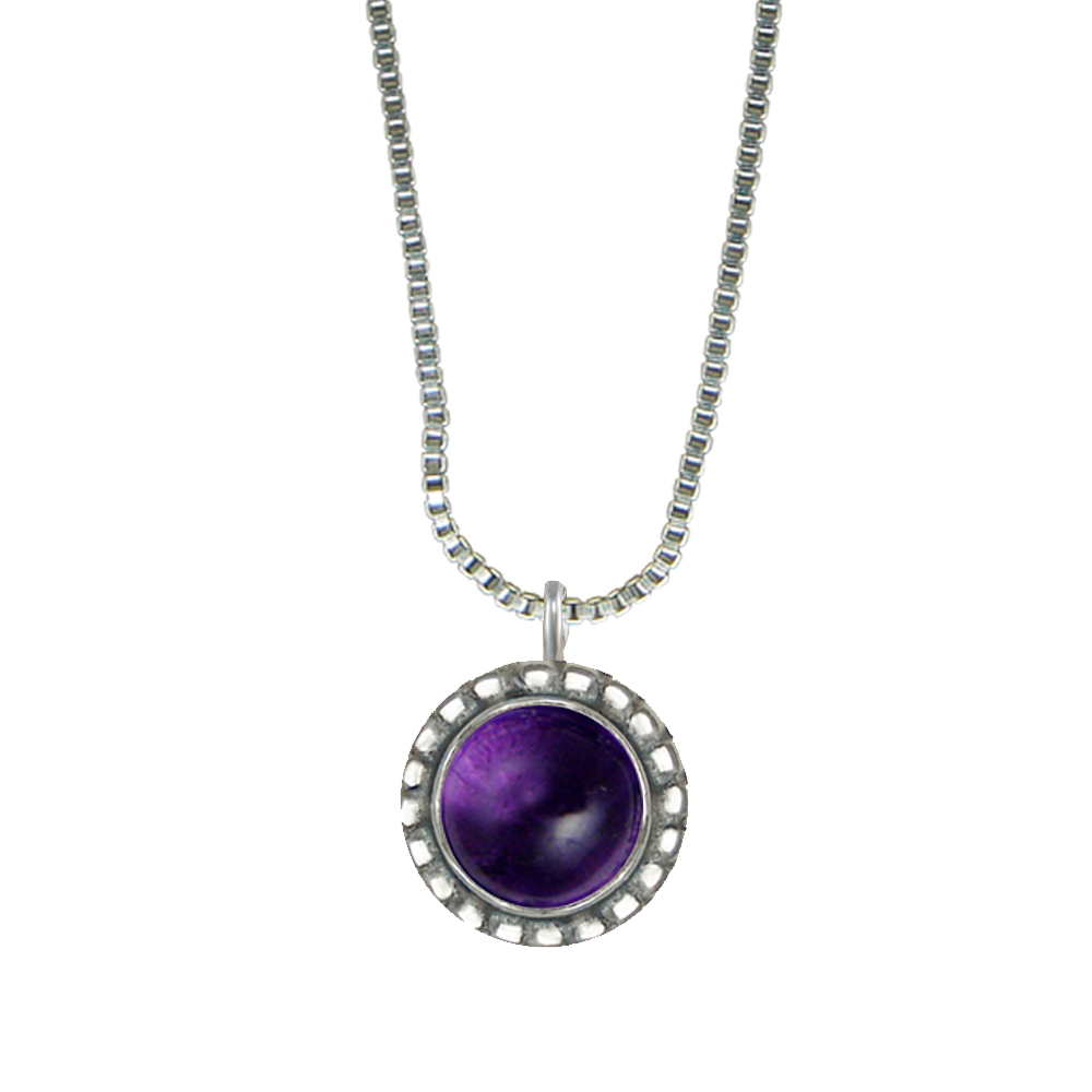 Sterling Silver Little Amethyst Pendant Necklace